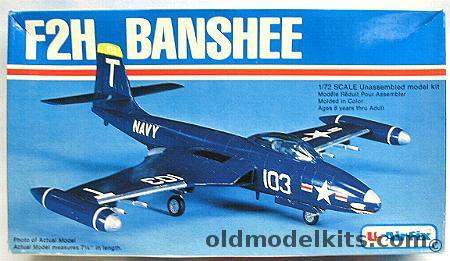 Airfix 1/72 F2H Banshee - F2H-2P or F2H-2 Banshee VMJ-1 or VF-172 - (F2H2 F2H2P), 4010 plastic model kit